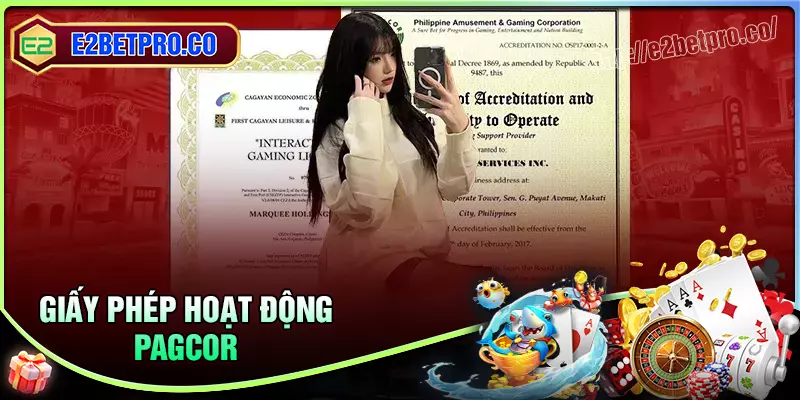 Giấy phép hoạt động chất lượng và uy tín của pagcor Giấy phép hoạt động chất lượng và uy tín của pagcor